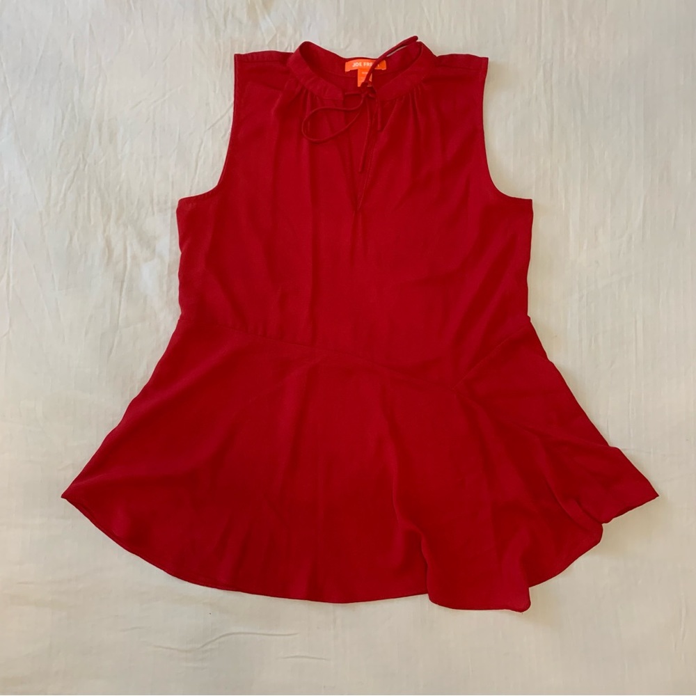 Joe Fresh red sleeveless blouse